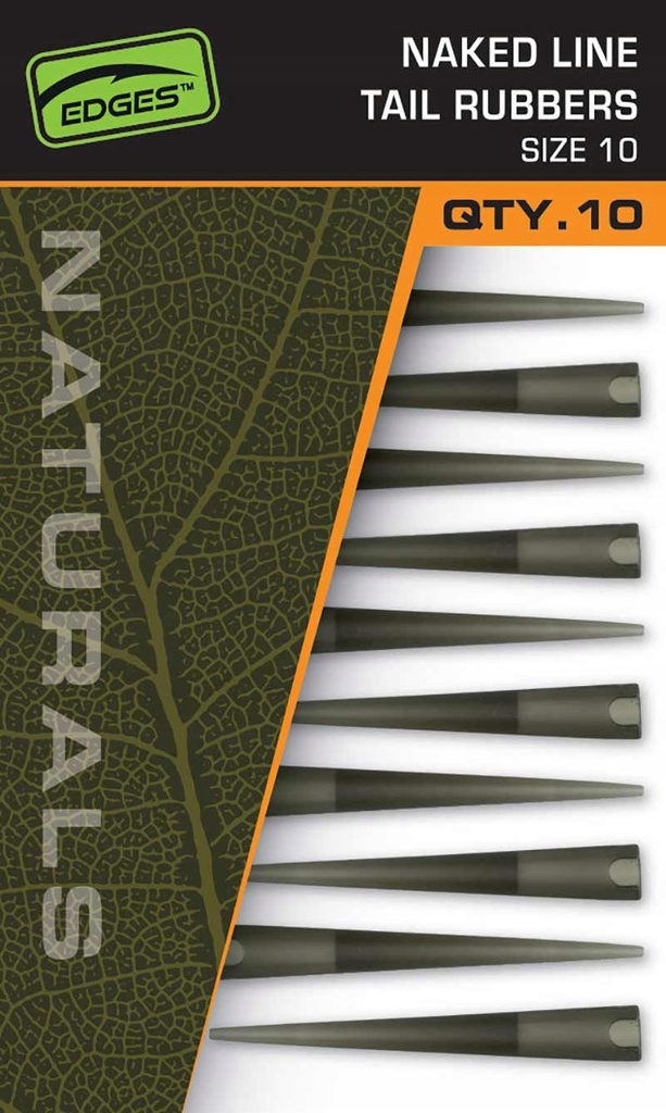 FOX EDGES™ NATURALS NAKED LINE TAIL RUBBERS SIZE 10 CAC841