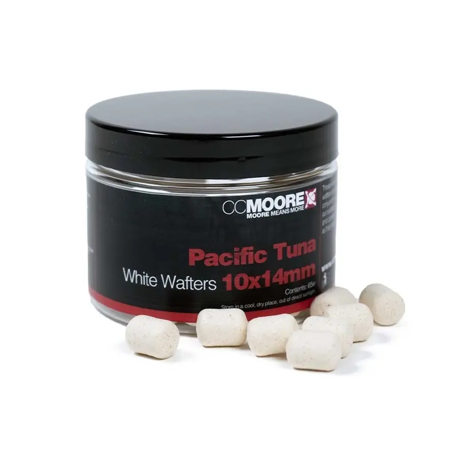 CC MOORE PACIFIC TUNA DUMBELL WAFTERS WHITE 10X14MM