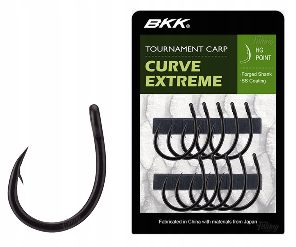 [A-BC-0530] BKK TOURNAMENT CARP CURVE EXTREME SIZE 6 10PCS