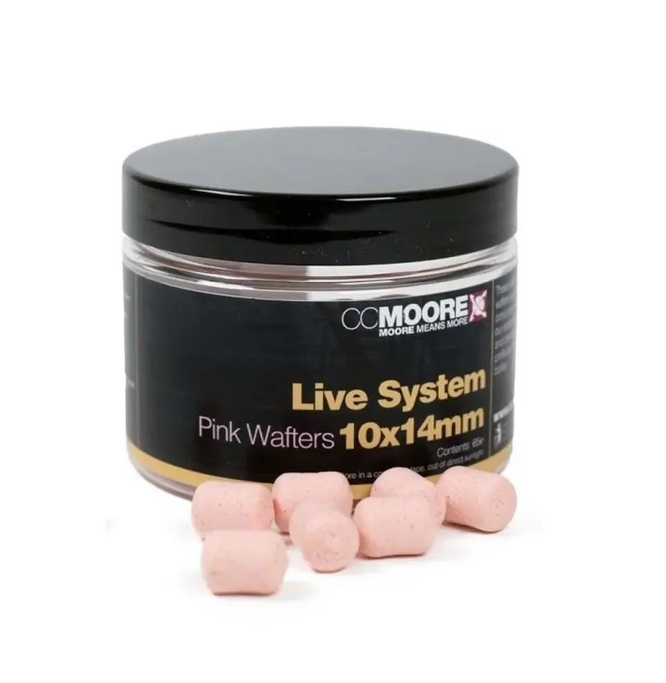CC MOORE LIVE SYSTEM DUMBELL PINK WAFTERS 10X14MM 90468