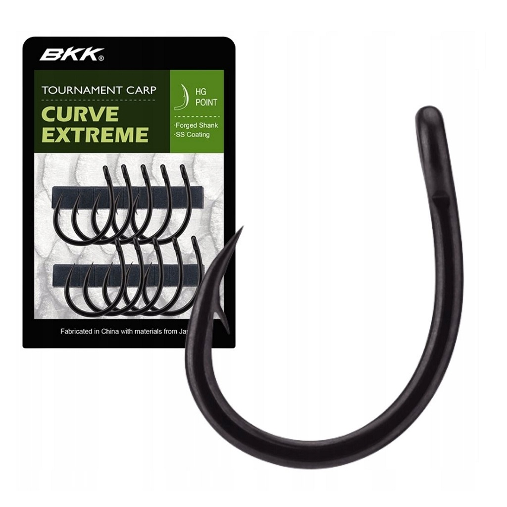 [A-BC.0531] BKK TOURNAMENT CARP CURVE EXTREME SIZE 4 10PCS