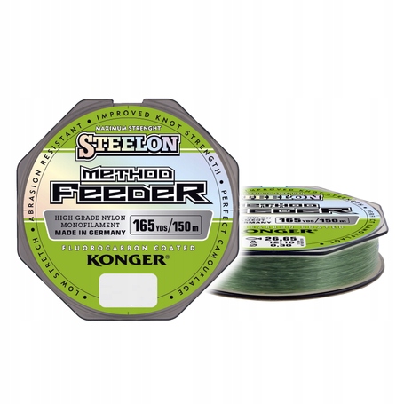 STEELON METHOD FEEDER  MONOFILAMENT 15.40KG  0 22MM 150MT 257150022