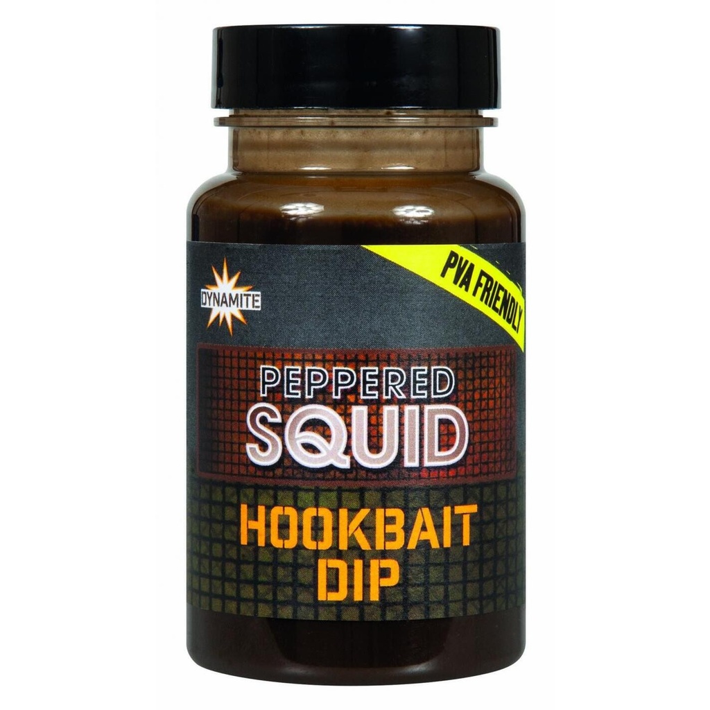 DYNAMITE PEPPERED SQUID HOOK BAITS DIP 100ML
