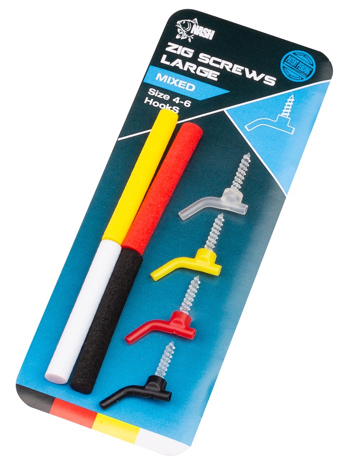 NASH ZIG SCREW KIT LARGE MIXED SIZE 4 6 COLOUR T7849