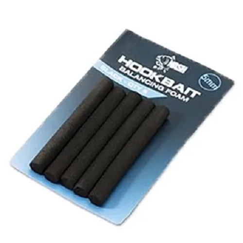 [T8550] Nash Hookbaits Balancing Foam Black 5mm Qty5