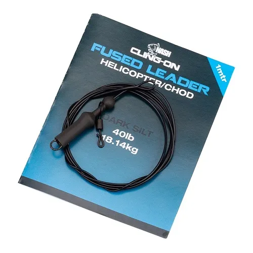 Nash Cling On Fused Helicpter Leader Dark Silt 1m