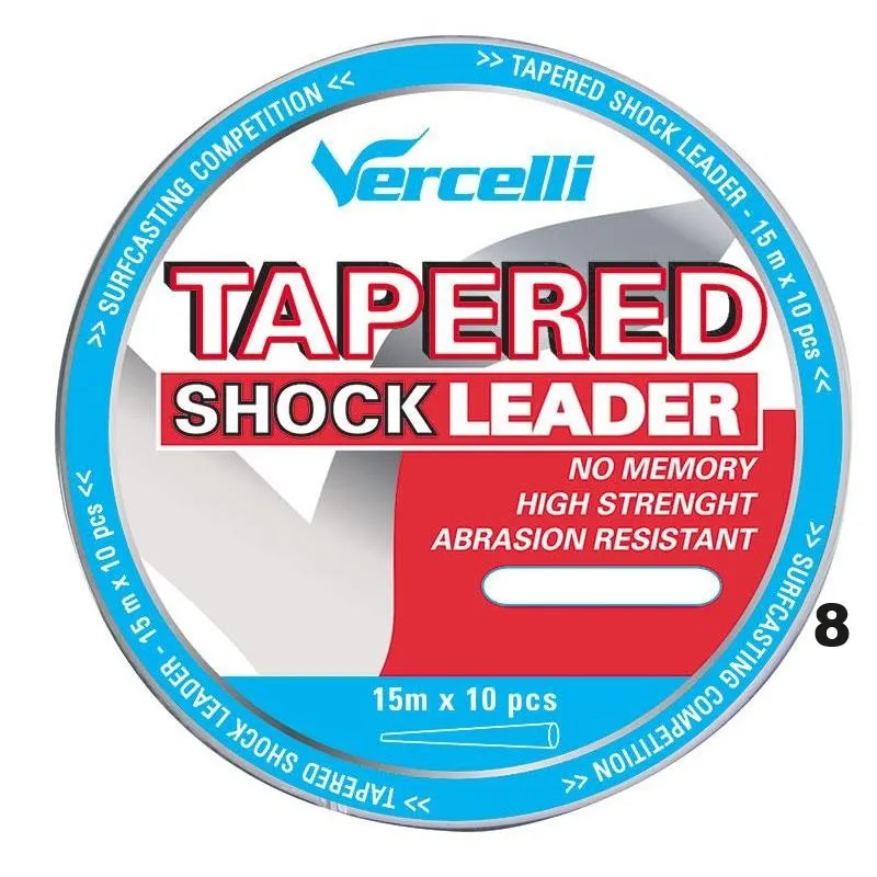 [LVPT528] VERCELLI TAPARED SHOCK LEADER 0.28MM 0.62 15M 5UND LVPT528