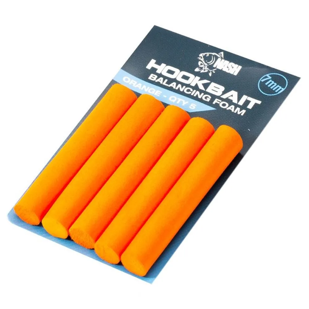 [T8557] Nash Hookbaits Balancing Foam Orange 7mm Qty5
