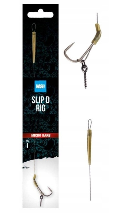 NASH SLIP D RIG SIZE 8 TWISTER LS 15LB 6.80KG MICRO BARB T6410