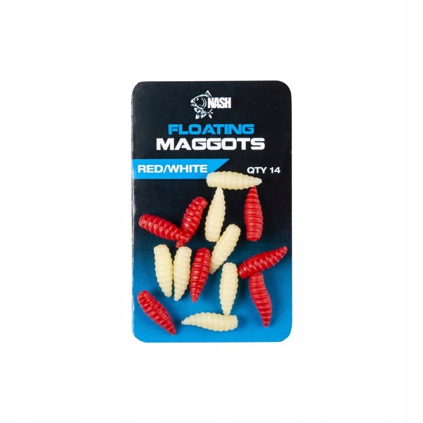 [T8828] NASH FLOATING MAGGOT RED/WHITE T8828