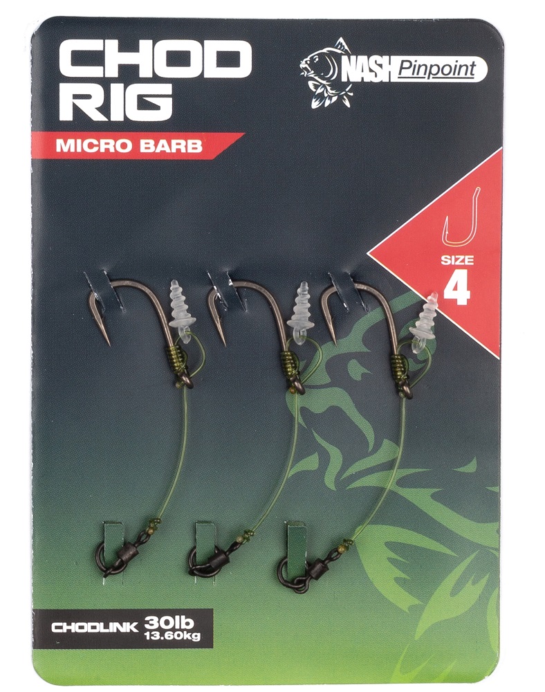 [T6300] NASH CHOD RIG SIZE MICRO BARB SIZE 4 T6300