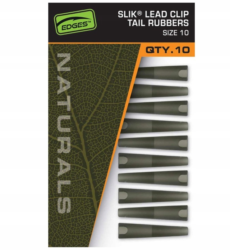 [CAC832] FOX EDGES™ NATURALS LEAD CLIP TAIL RUBBERS – SIZE 10 CAC832