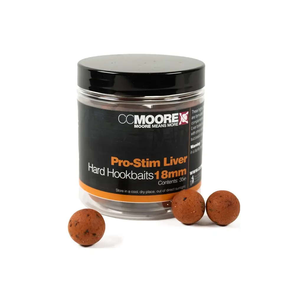 CC MOORE PRO STIM LIVER HARD HOOKBAITS 18MM 90607