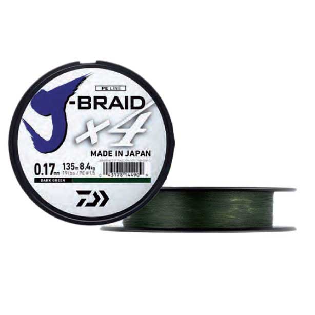 [GRPDAI12741421] DAIWA TRESSE JBRAID X 4B DARK GREEN 450M 0 33MM GRPDAI12741421