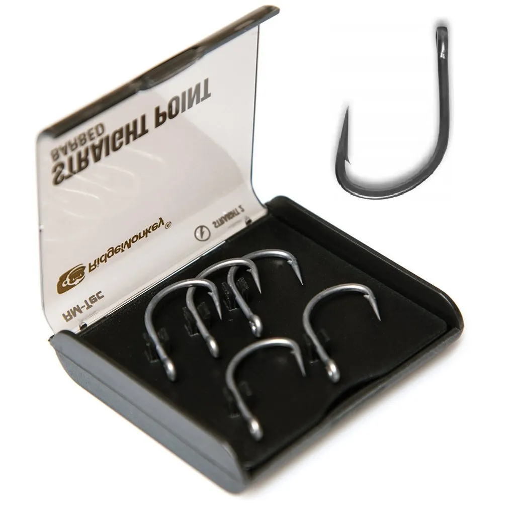 [RMTSP8B] Ridgemonkey Straight Point Barbed Size 8