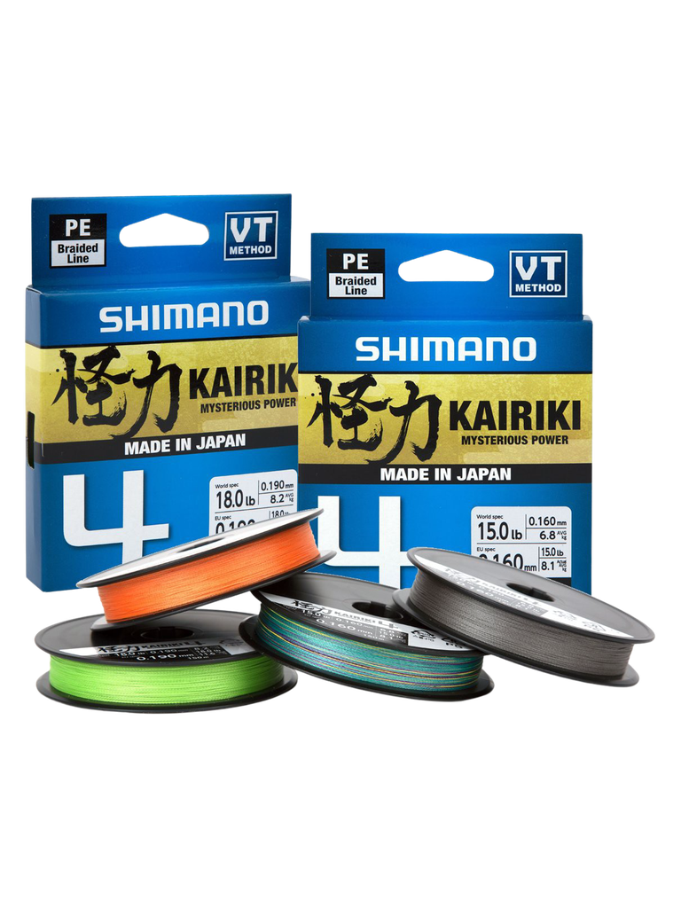 [LDM64TE1516030G] SHIMANO KAIRIKI 4 0.16MM 8.1KG 300M STEEL MANTIS GREEN LDM64TE1516030G