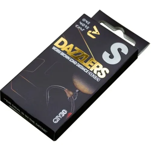 [OMCHWBS] OMC DAZZLERS WORM BRONW DISTANCE HOOKBEAD SMALL OMCHWBS