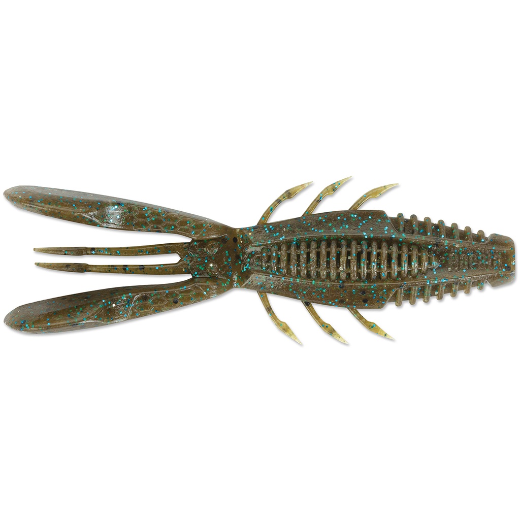 RAPALA CRUSHCITY BRONCO BUG 4" GREEN PUMPKIN BLUE 6 PCS CCBRB4GPBL