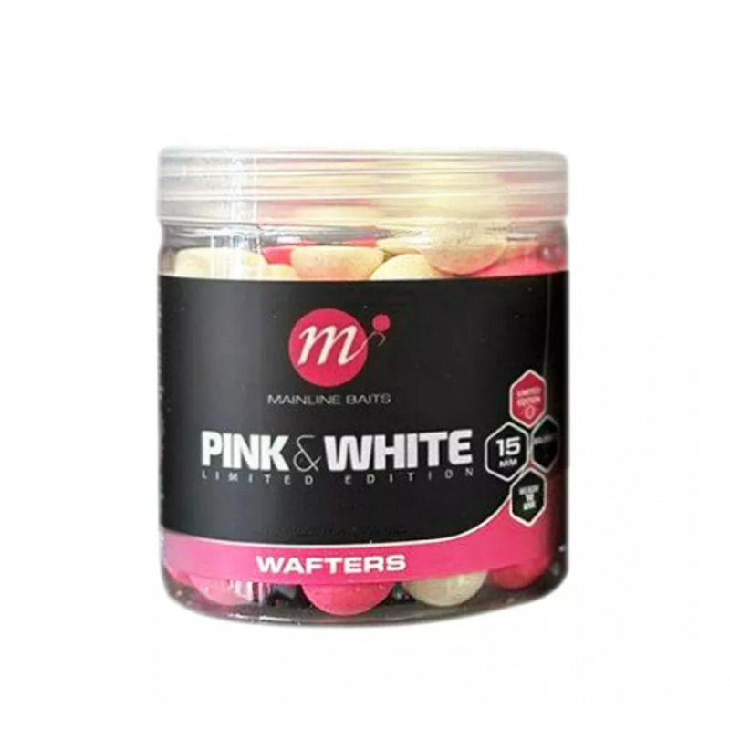 MAINLINE FLURO PINK & WHITE WAFTERS PINEAPPLE 15MM M44003