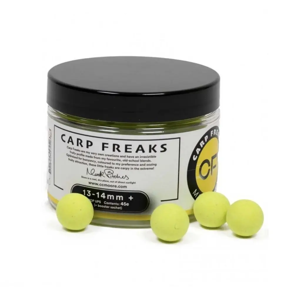 CC MOORE CARP FREAKS POP UPS YELLOW 12MM 90458