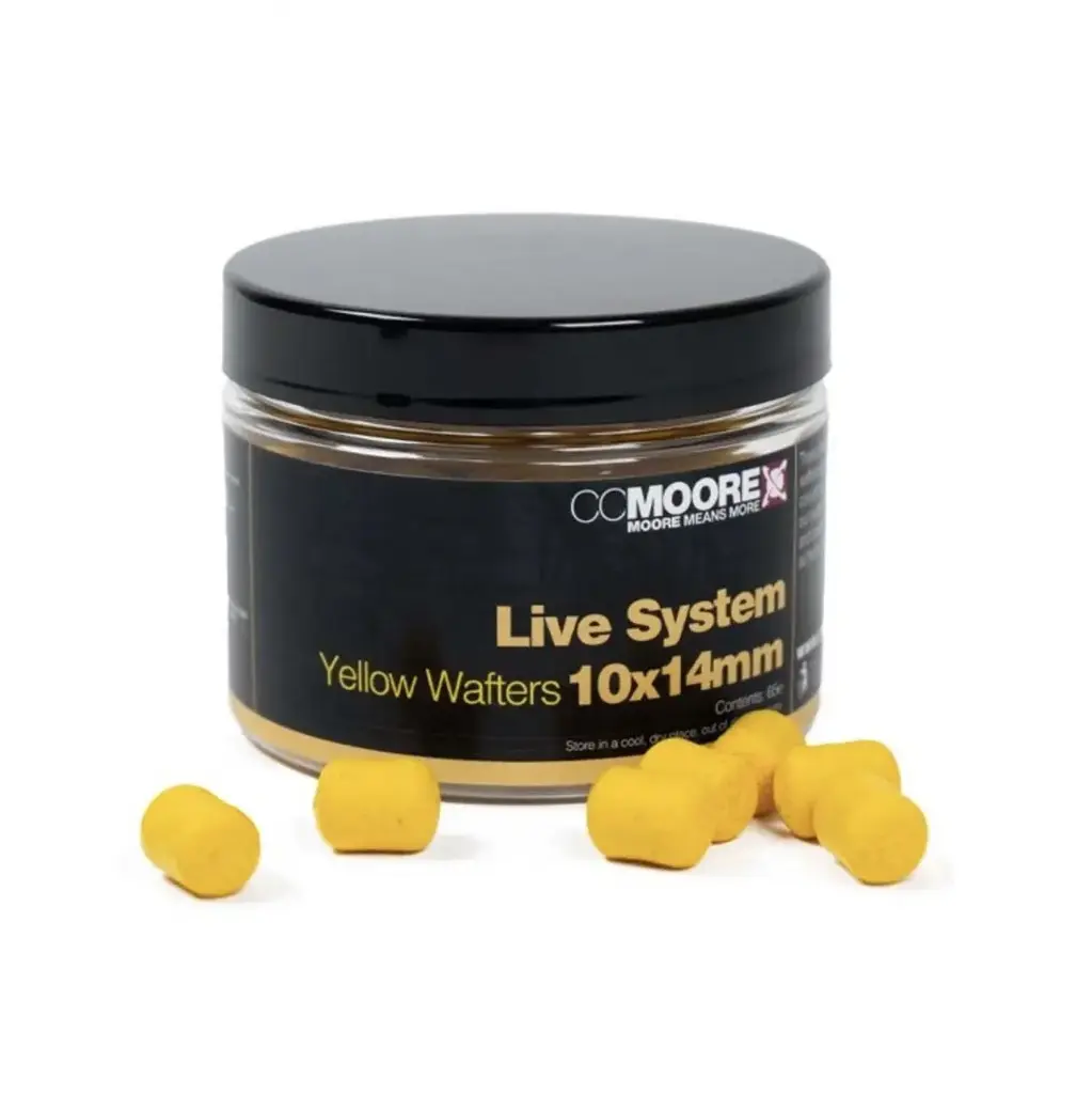 [90470] CC MOORE LIVE SYSTEM DUMBELL WAFTERS YELLOW 10X14MM 90470
