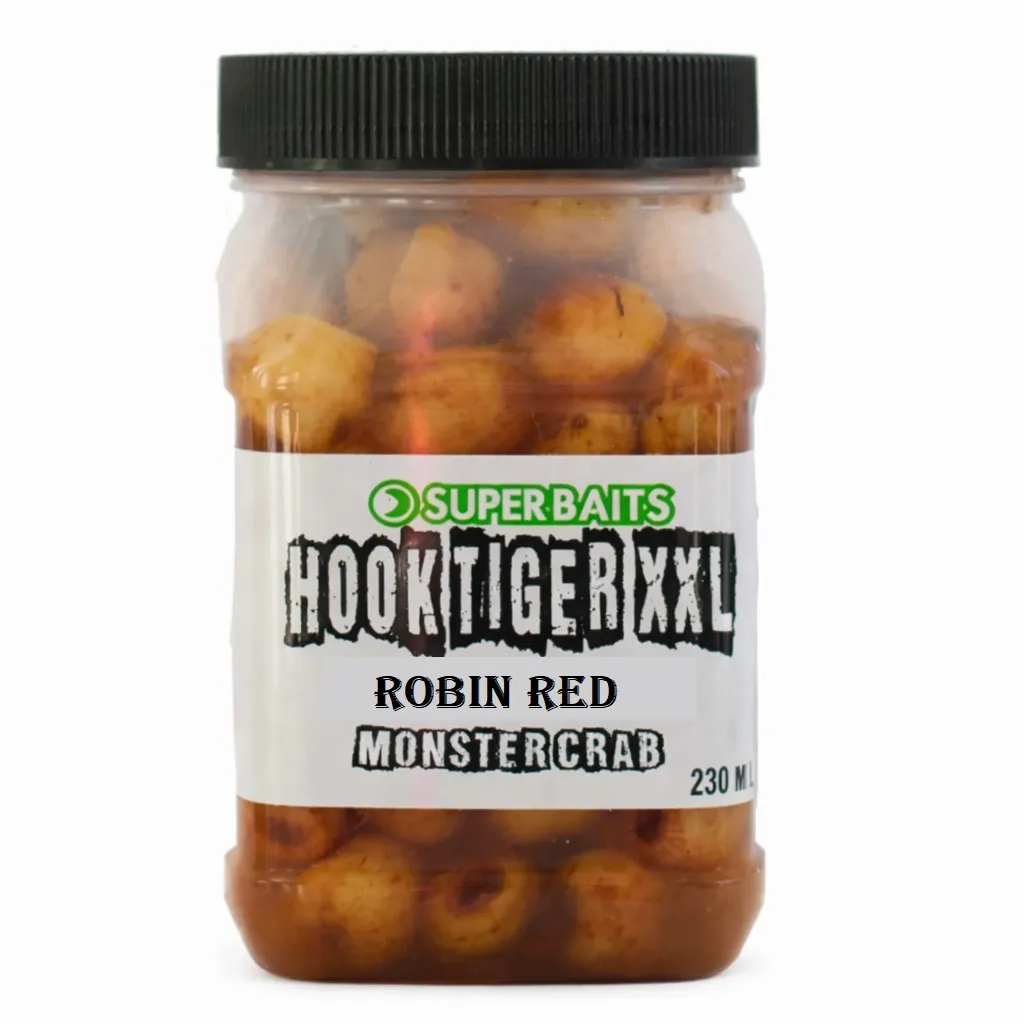[071001] SUPERBAITS HOOK TIGER XXL ROBIN RED & MONSTERCRAB 250ML 071001
