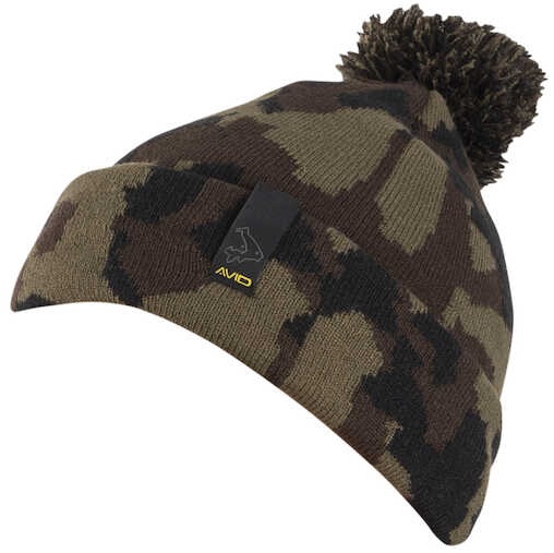 [A0620139] AVID CARP CAMO BOBBLE HAT A0620139