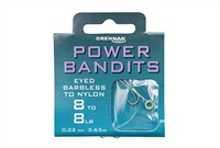 DRENNAN POWER BANDITS EYED BARBLESS TO NYLON 14TO 6LB 0.18DIA 2.72KG DPBEB14