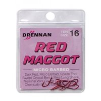 DRENNAN RED MAGGOT MICRO BARBED SIZE 16 DRMMB16
