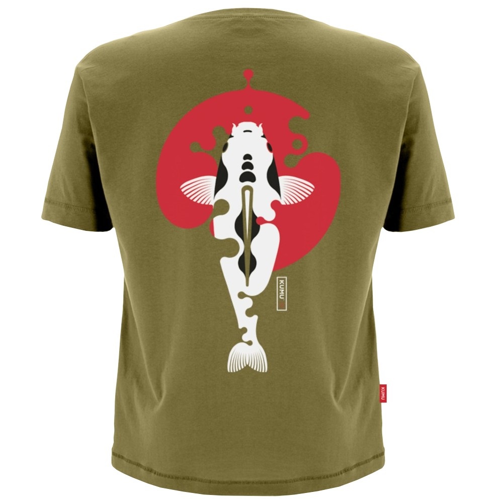 KUMU T SHIRT RISING SUN KHAKI SIZE S TSRS101