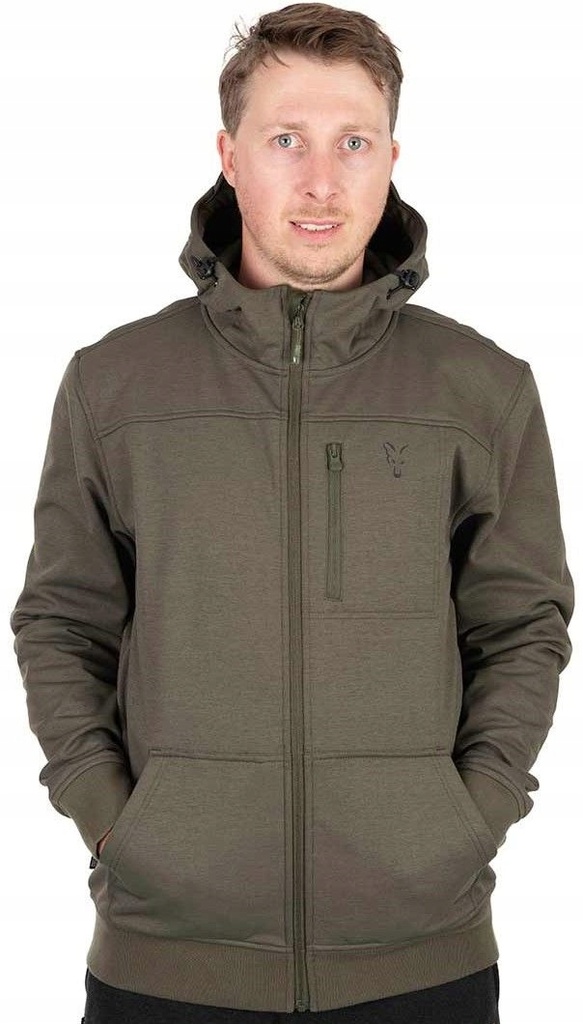 FOX COLLECTION SOFT SHELL JACKET GREEN & BLACK L CCL270