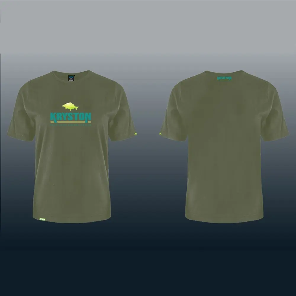 [KR-CL1312] KRYSTON T SHIRT VINTAGE WITH LOGO GREEN  SIZE 2XL KR CL1312