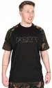Fox Black/Camo Outline Print T Shirt Black 3XL