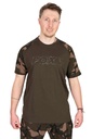 Fox  Khaki/Camo Outline Print T Shirt Size XL
