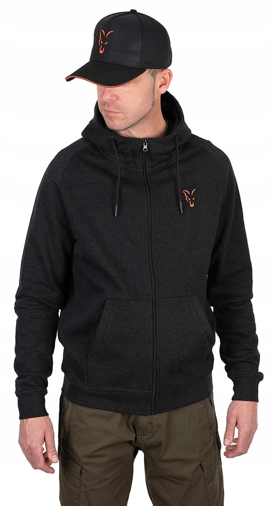 FOX COLLECTION LW HOODY BLACK/ORANGE SIZE 2XL CCL194