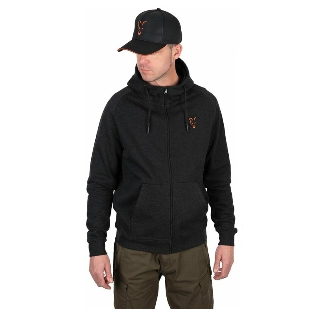 FOX COLLECTION LW HOODY BLACK/ORANGE TALLA XL CCL193
