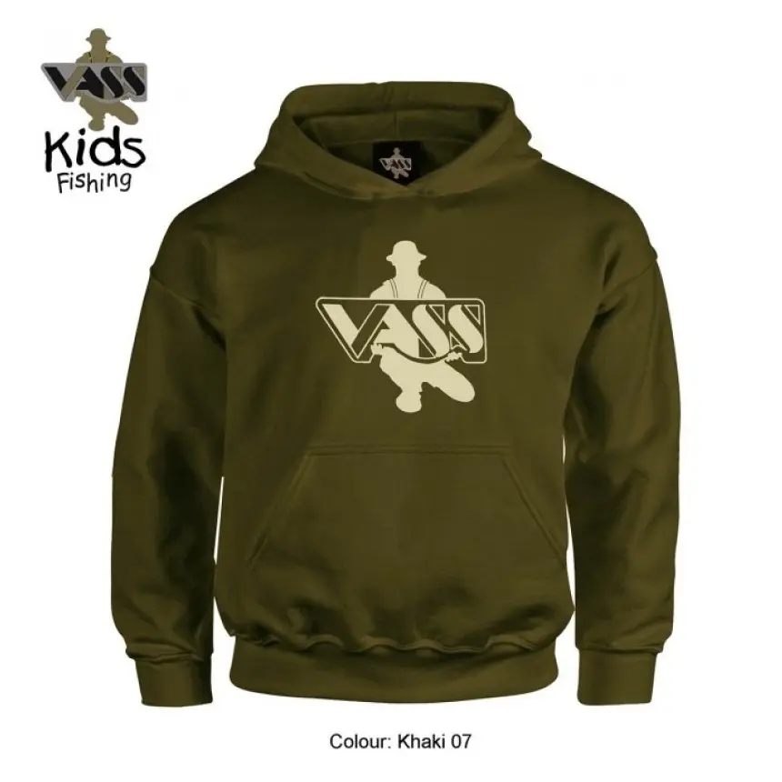 [VU7JK34] VASS KIDS HOODY KHAKI 3/4 YEARS OLD VU7J/7/34
