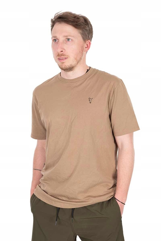 Fox Collection T Shirt Ltd Tan Size L
