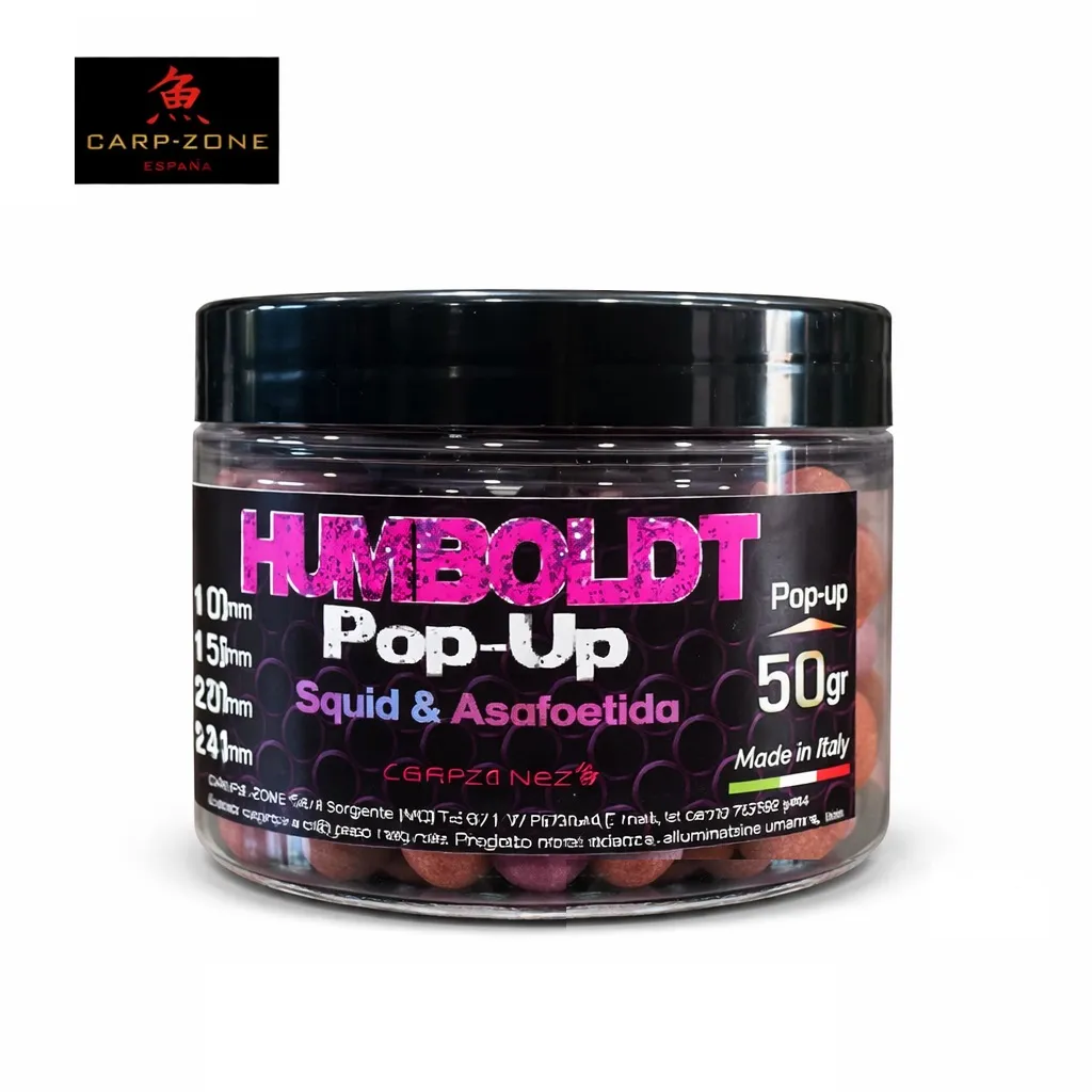 CARP ZONE HUMBOLIDT SQUID & ASAFOETIDA POP UPS 15MM HSA P 15