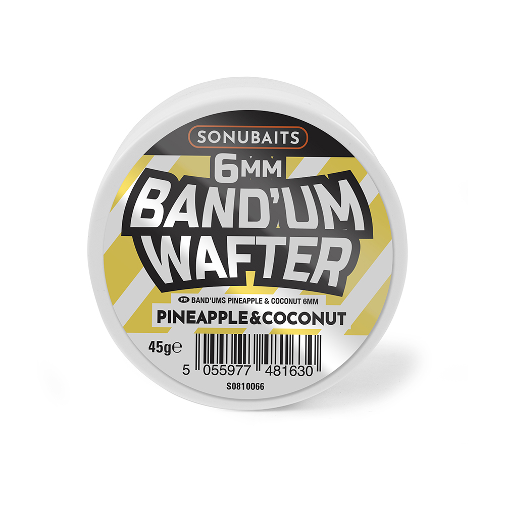 SONUBAITS BAND'UM WAFTER BOILIES PINEAPPLE & COCONUT 8MM S1810070