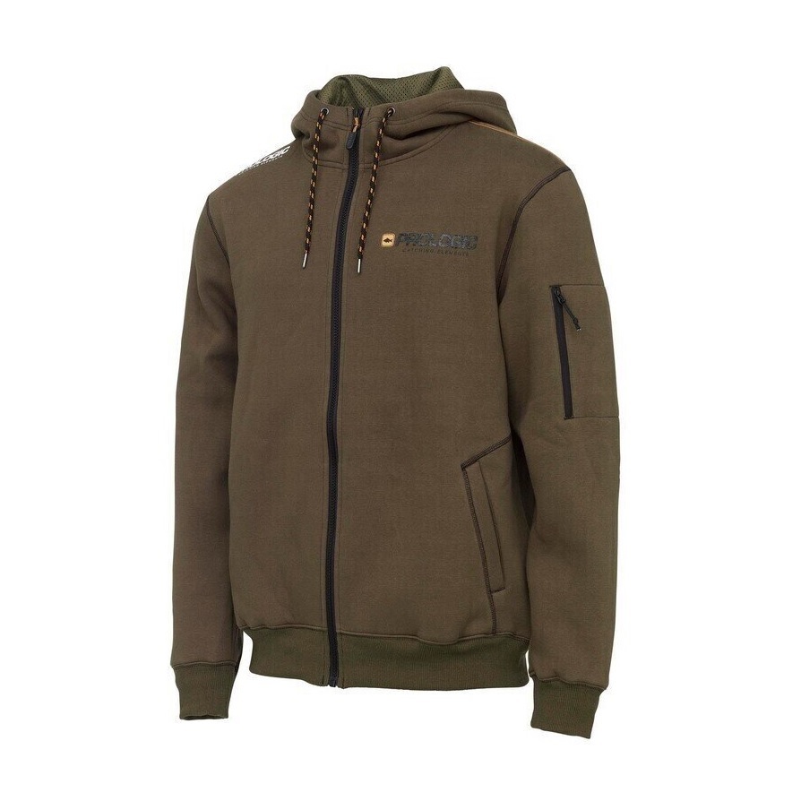 PROLOGIC CARPIO ZIP HOODIE SIZE L ARMY GREEN 73757