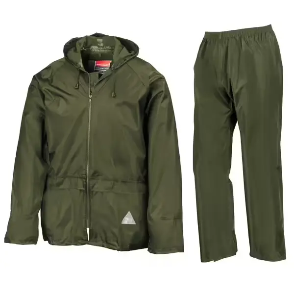 RESULT HEAVYWEIGHT TRAJE IMPERMEABLE WATERPROOF OLIVE TALLA M R095X