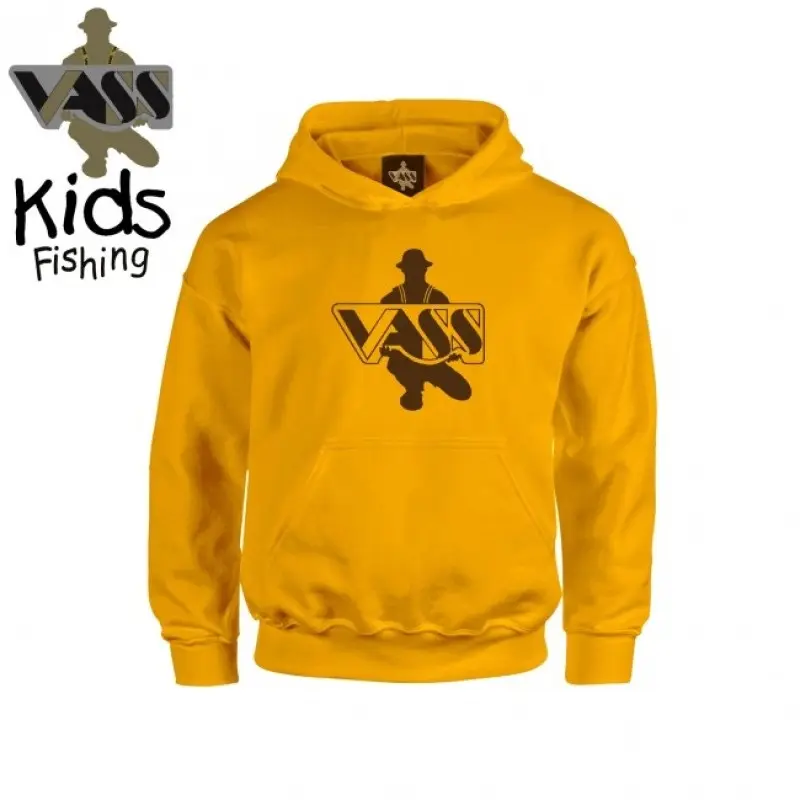 VASS KIDS HOODY VU7J YELLOW YEARS OLD SIZE 7-8 VU7J78