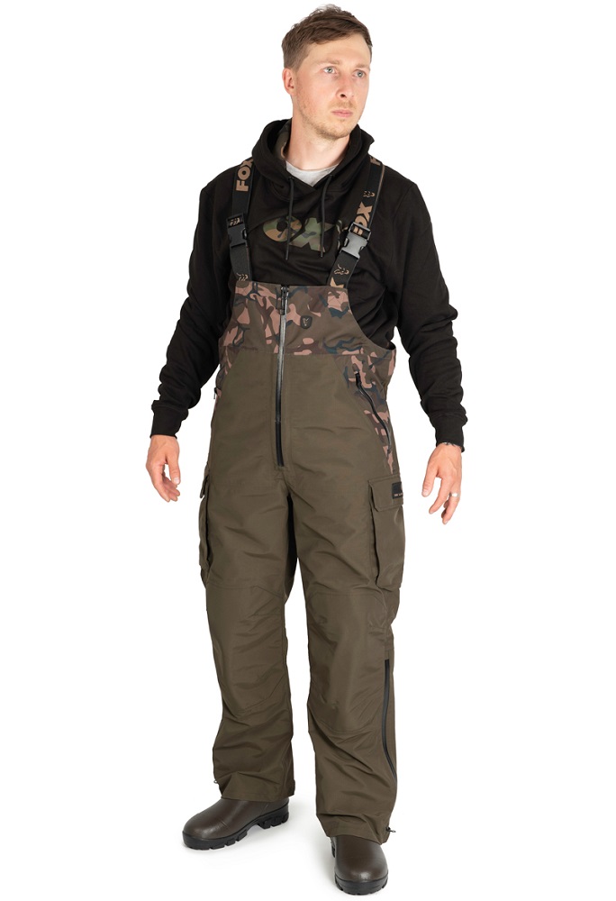 [CFX161] Fox Aquos Tri Layer Salopettes Khaki Camo Size M