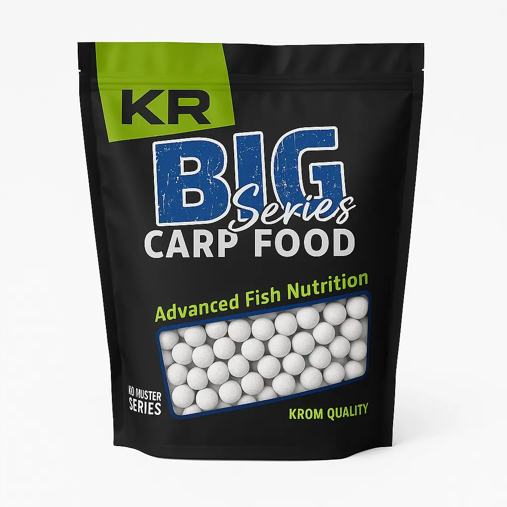 [KQBSWB1225] Krom Quality KR200 Big Series Boilies Solubles White Boom 12mm 2,5kg