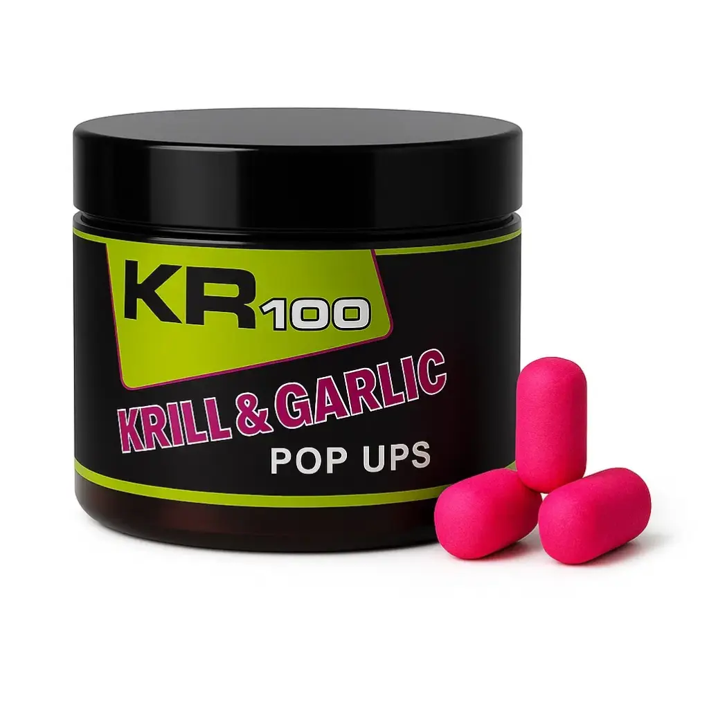 [KQB20DP0602] Krom Quality KR100 Pop Ups Dumbells Pink Krill & Garlic