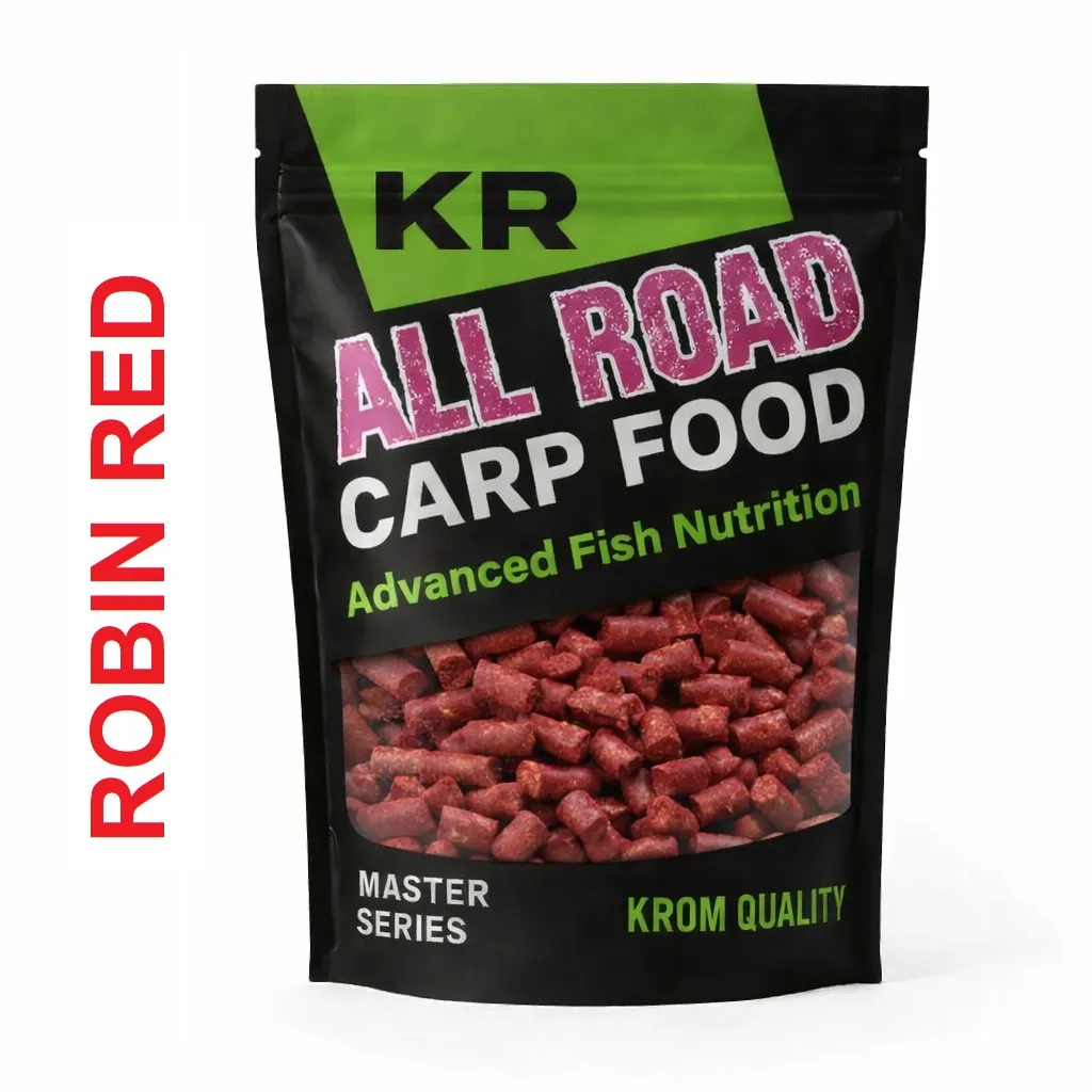 [KQARPPRR88] KROM QUALITY ALL ROAD POWER PELLETS ROBIN RED 8MM 800G KQARPPRR88
