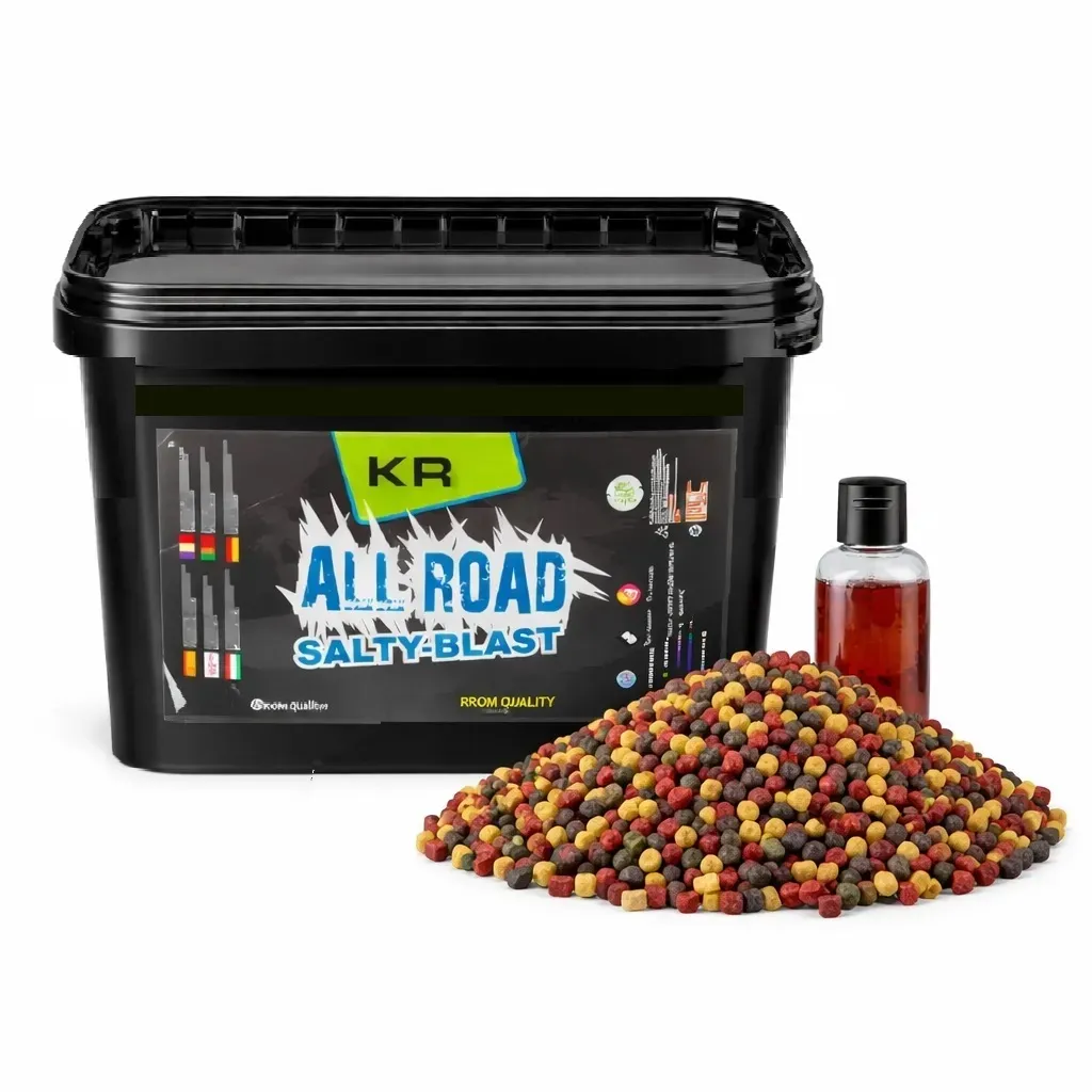 [KQARPSB5000] Krom Quality Baits Pack Salty Blast Pellets 5kg