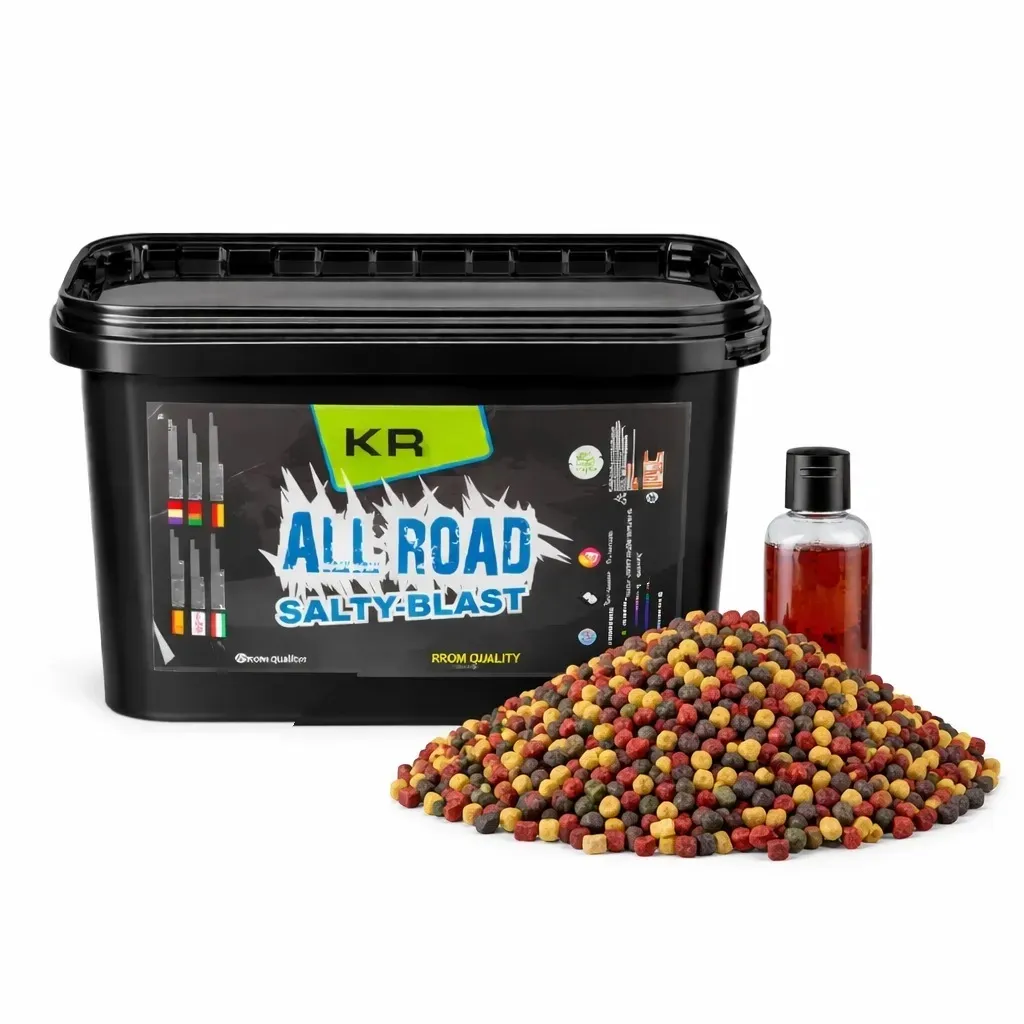 [KQARPSB3000] Krom Quality Baits Pack Salty Blast Pellets 3kg