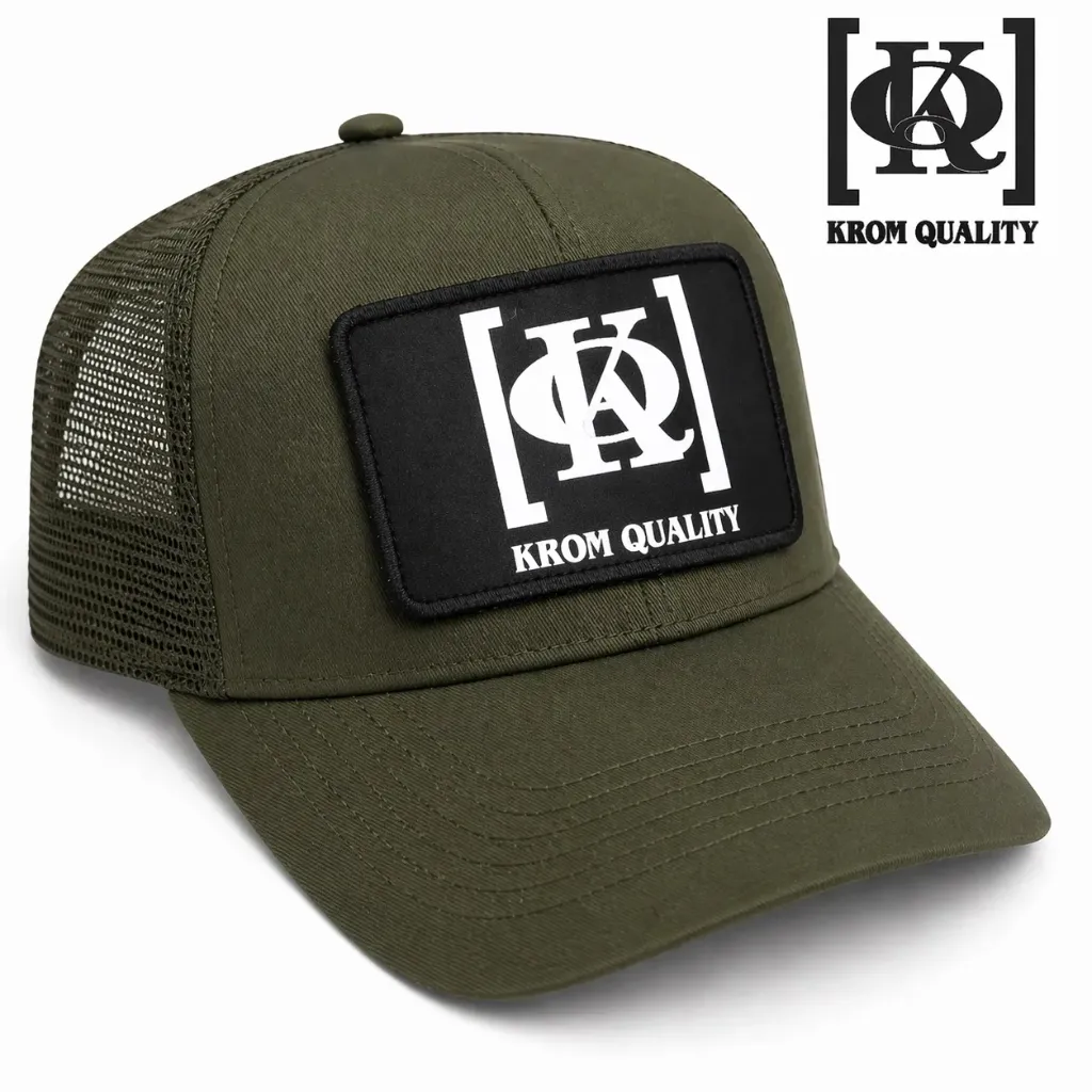 KROM QUALITY GORRA VERDE PARCHE KQGVP